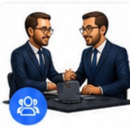 Dois consultores em reunião de negócios